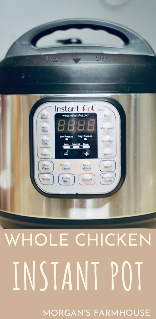 Cook a Whole Chicken in the Instant Pot - Morgan's Farmhouse
