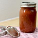 Can of Tomato Sauce on a towel
