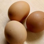 3 brown eggs
