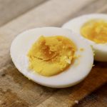 Instant Pot Hard Boiled Eggs sliced in half