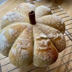 Pumpkin Shaped Sourdough Bread