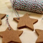 Homemade Cinnamon Ornaments with Christmas string