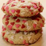 3 Sourdough Funfetti Cookies stacked up