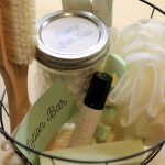 DIY Spa Gift Basket filled