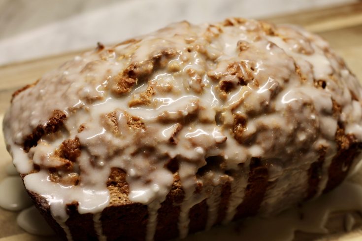 Up close Sourdough Discard Apple Bread